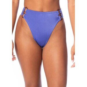 Maaji Periwinkle Sussana High Rise Bikini Bottom Reversible Blue XS NWT